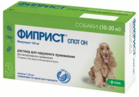 Фиприст Спот Он для собак 10-20 кг 134 мг/1,34 мл 3 пипетки