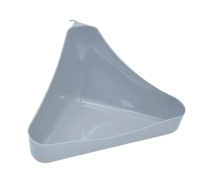 Zooexpress Туалет угловой (33*19*18 см) для грызунов Серый