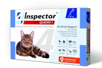Инспектор Квадро К (Inspector Quadro К) капли для кошек 1-4 кг 1 пипетка