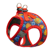 Zooexpress Шлейка-жилет ART LINE XS (34-36 см) капрон сетка с принтом одуванчики