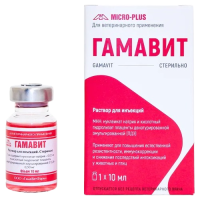 Гамавит Раствор для инъекций 1 шт по 10 мл