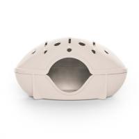 Zooexpress Домик для хомяка без дверцы Бежевый