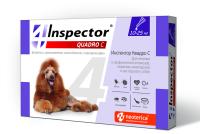 Инспектор Квадро С (Inspector Quadro С) капли для собак 10-25 кг 3 пипетки
