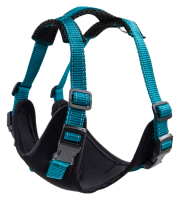 Zooexpress Шлейка FRESH LINE S (46-56 см) неопрен капрон сетка морская волна