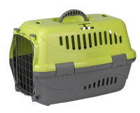 Zooexpress Переноска Турне М 48*32*32 см с металлической дверцей Зеленая