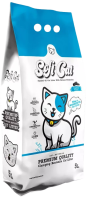 Soft Cat Наполнитель комкующийся бентонитовый с активированным углем 5 л