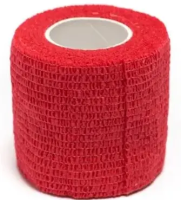 VETЗАБОТА Бинт ветеринарный самофиксирующийся 7,5 см х 4,5 м красный