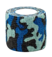 VETЗАБОТА Бинт ветеринарный самофиксирующийся 5 см х 4,5 м милитари голубой