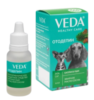 Отодепин капли в уши с маслом сосны для собак и кошек 10 мл