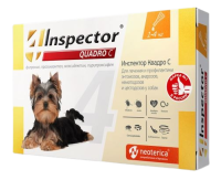 Инспектор Квадро С (Inspector Quadro С) капли для собак 1-4 кг 1 пипетка