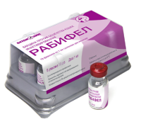 Рабифел вакцина для кошек 1 доза (1 флакон)