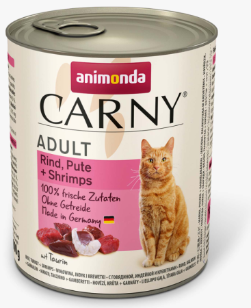 Animonda Carny Adult Говядина с Индейкой и Креветками 800 g для кошек
