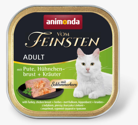 Animonda Vom Feinsten с Индейкой, Курицей и Травами 100 g для кошек