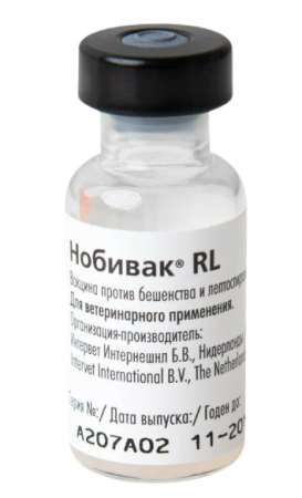 Нобивак RL (NOBIVAC RL) вакцина для животных 1 флакон = 1 доза