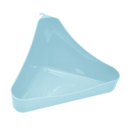 Zooexpress Туалет угловой (16*9*8,5 см) для грызунов Голубой