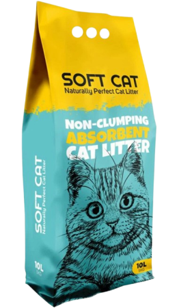 Soft Cat Наполнитель впитывающий Без запаха 10 л