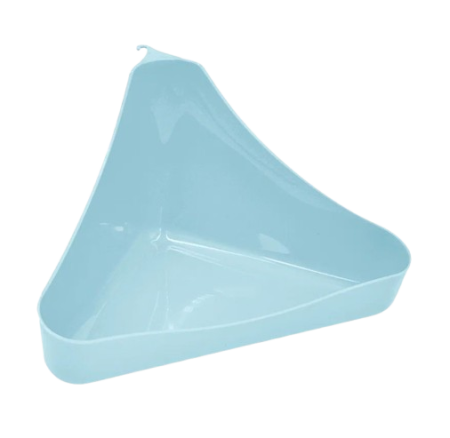 Zooexpress Туалет угловой (33*19*18 см) для грызунов Голубой