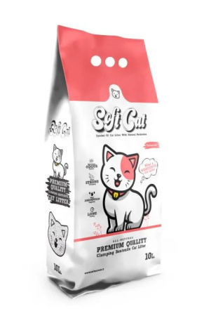 Soft Cat Наполнитель комкующийся бентонитовый Без запаха 10 л