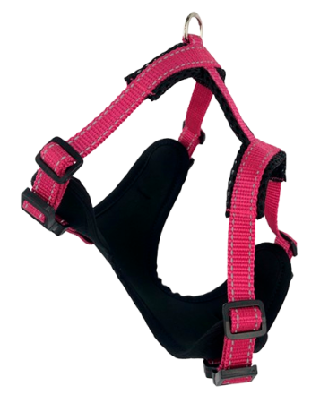 Zooexpress Шлейка FRESH LINE XS (40-48 см) неопрен капрон сетка малиновая