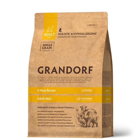 Grandorf Dog 4 Meat Probiotics Adult Mini 3 kg