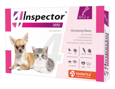 Инспектор Мини (Inspector Mini) капли для кошек и собак 0,5-2 кг 1 пипетка