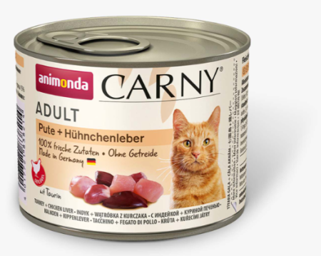 Animonda Carny Adult Индейка и Куриная печень 200 g для кошек