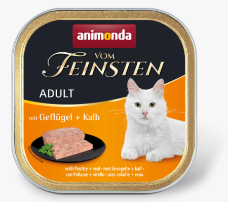 Animonda Vom Feinsten Classic Домашняя птица и Телятина 100 g для кошек