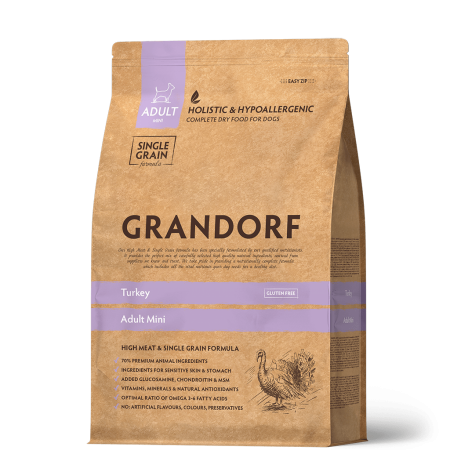 Grandorf Dog Turkey Adult Mini 3 kg