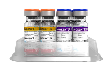 Биокан DHPPi-LR вакцина для собак 1 доза (2 флакона)