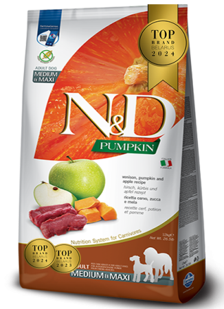 Farmina N&D Grain Free Pumpkin Dog Venison & Apple Adult Medium/Maxi 12 kg