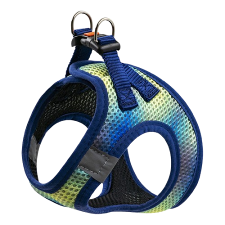 Zooexpress Шлейка-жилет ART LINE M (41-44 см) капрон сетка с принтом тригонометрия