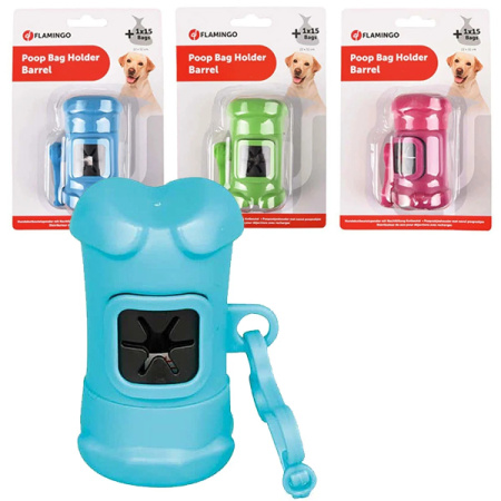 Flamingo Гигиенические пакеты для собак 15 шт с держателем