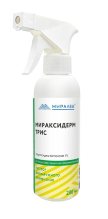 Мираксидерм Трис кожный спрей для животных 200 мл