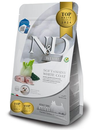 Farmina N&D White Dog Sea Bass Spirulina And Fennel Adult Mini 2 kg