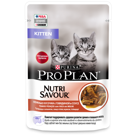 Pro Plan Kitten Говядина в соусе 85 g