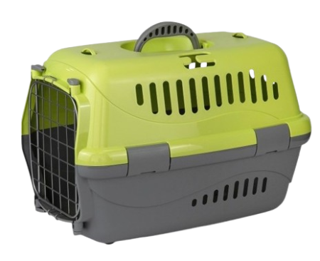 Zooexpress Переноска Турне М 48*32*32 см с металлической дверцей Зеленая