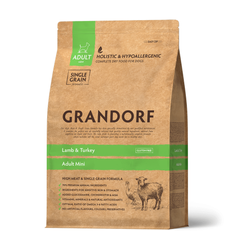 Grandorf Dog Lamb & Turkey Adult Mini 3 kg