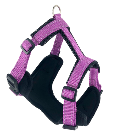 Zooexpress Шлейка FRESH LINE S (46-56 см) неопрен капрон сетка сиреневая