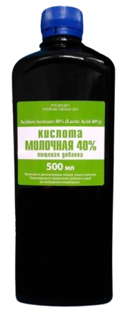 Молочная кислота 40% 500 мл