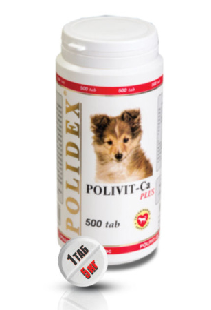 Кормовая добавка Polidex Polivit-Ca Plus 500 таблеток