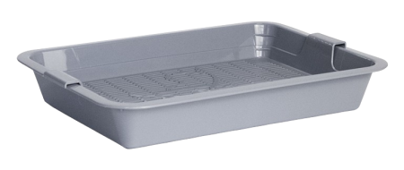 Zooexpress Туалет лоток с сеткой КИТТИ малый Серый