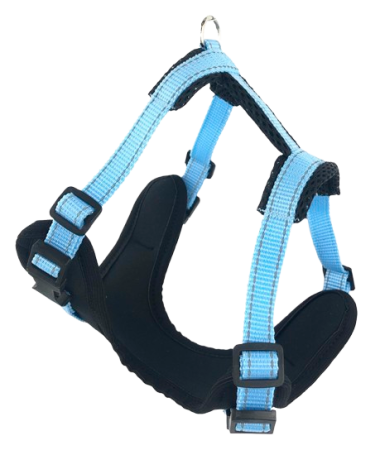 Zooexpress Шлейка FRESH LINE XS (40-48 см) неопрен капрон сетка голубая