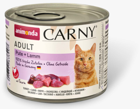 Animonda Carny Adult Индейка и Ягненок 200 g для кошек