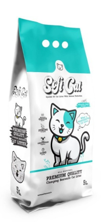 Soft Cat Наполнитель комкующийся бентонитовый с ароматом Марсельского мыла 5 л