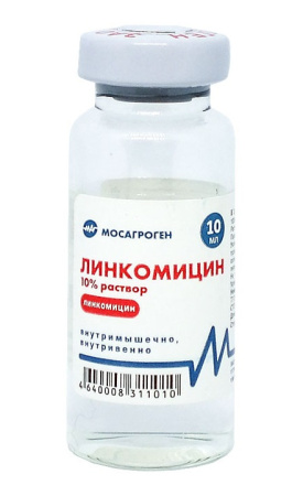 Линкомицин 10%. Раствор для инъекций 10 мл