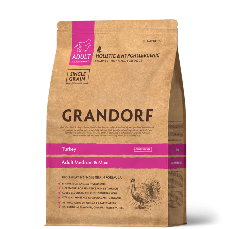 Grandorf Dog Turkey Adult Medium&Maxi 3 kg