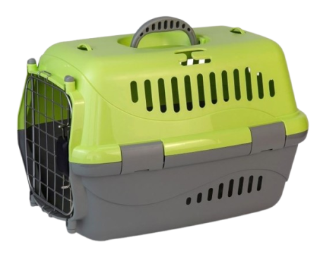 Zooexpress Переноска Турне М АВИА 48*32*32 см c металлической дверцей Зеленая