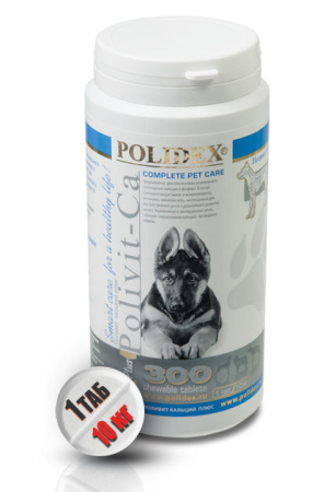 Кормовая добавка Polidex Polivit-Ca Plus 300 таблеток