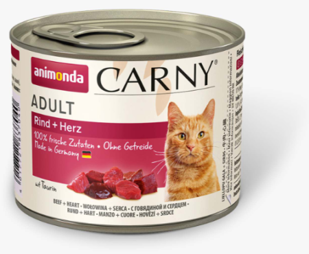 Animonda Carny Adult Говядина с Сердцем 200 g для кошек