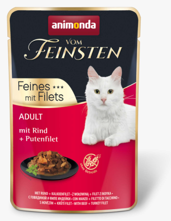 Animonda Vom Feinsten Adult Filet Говядина и Филе индейки 85 g для кошек